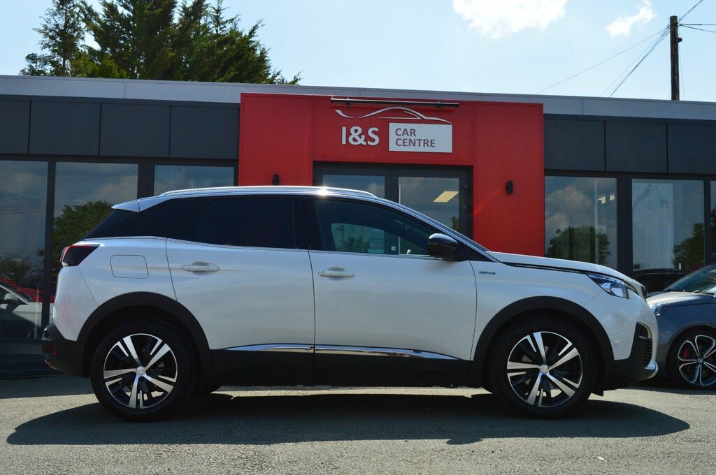 Peugeot 3008 Bluehdi Gt Line Suv KV19EVG White #3