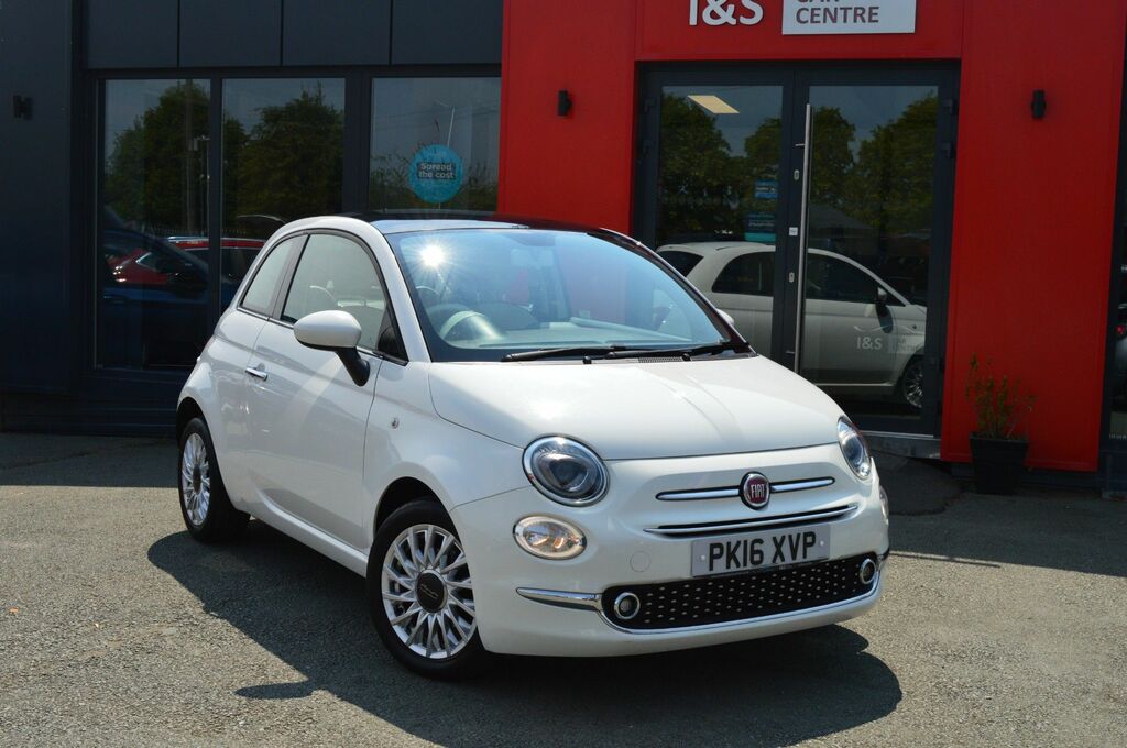 Fiat 500 Lounge Hatchback White #2
