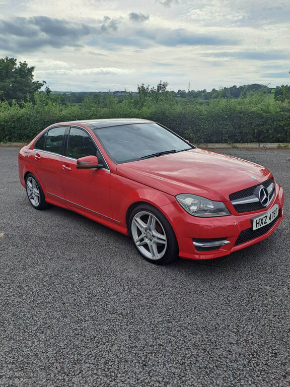Mercedes-Benz C Class 2.1 C250 Cdi Amg Sport Pluspanroof-nav-fsh-xen Red #10