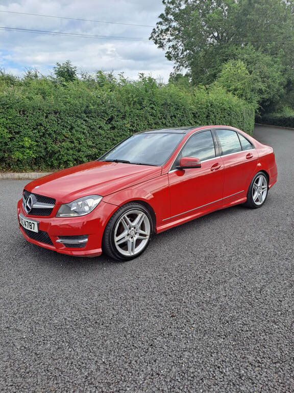 Mercedes-Benz C Class 2.1 C250 Cdi Amg Sport Pluspanroof-nav-fsh-xen Red #8