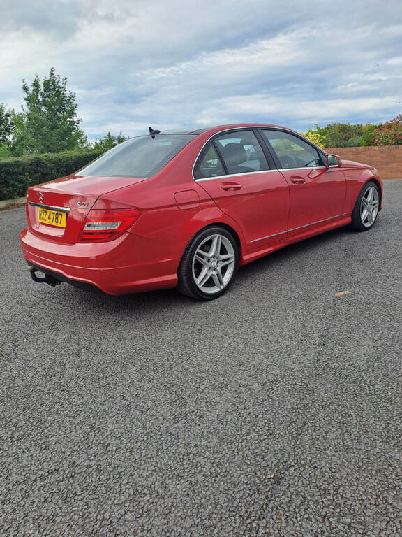 Mercedes-Benz C Class C220 Cdi Blueefficiency Amg Sport Red #6