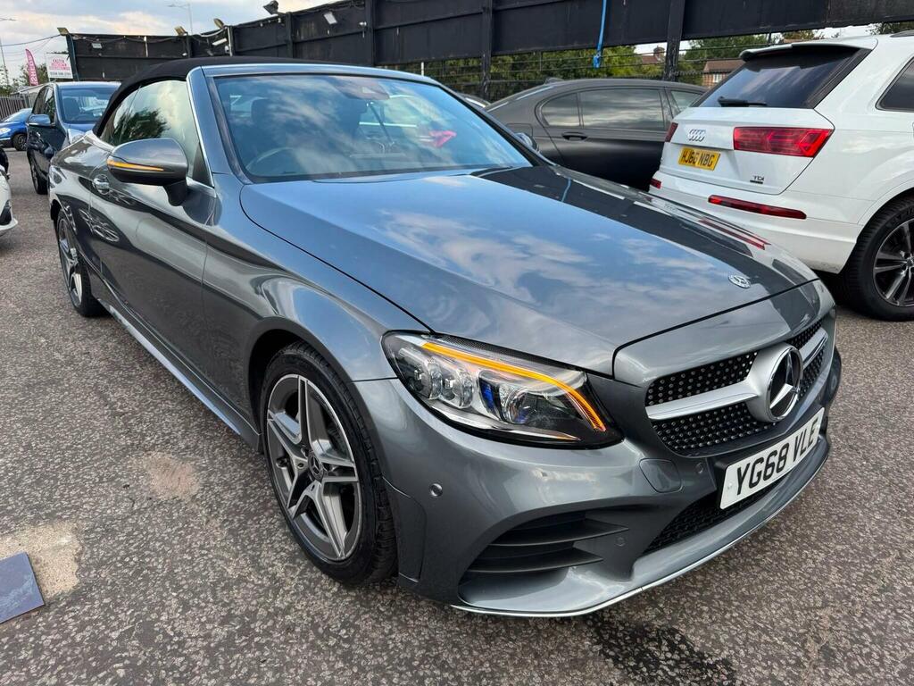 Mercedes-Benz C Class Convertible 1.5 C200 Mhev Amg Line Premium Cabri YG68VLE Grey #3