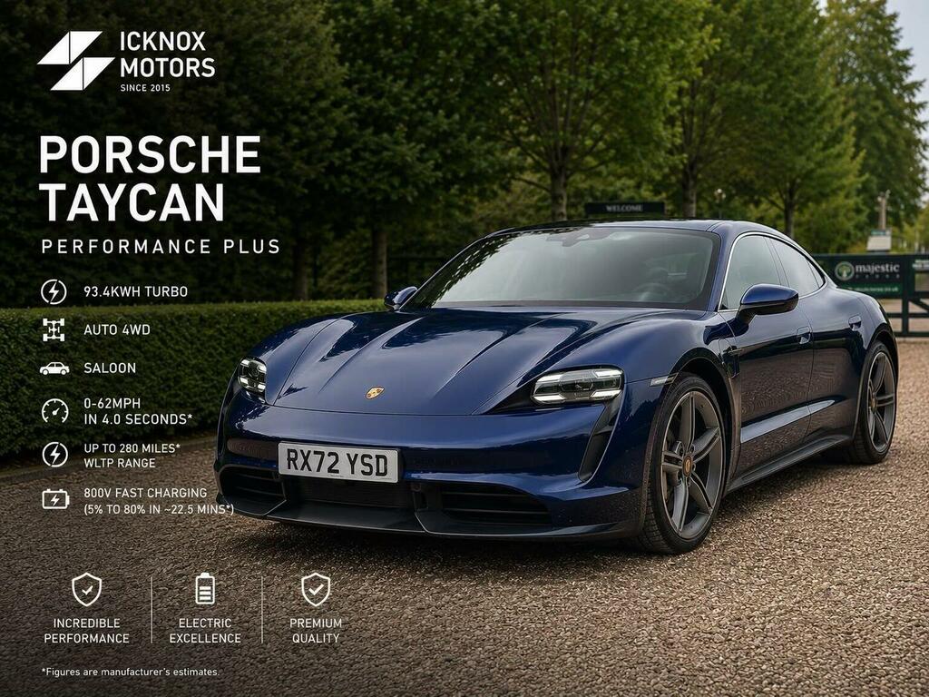 Porsche Taycan Saloon Performance Plus 93.4Kwh Turbo 4Wd Blue