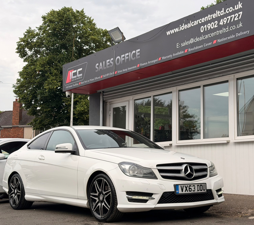 Mercedes-Benz C Class 1.6 Amg Sport Plus Coupe G-tronic Euro VX63DDU White #6