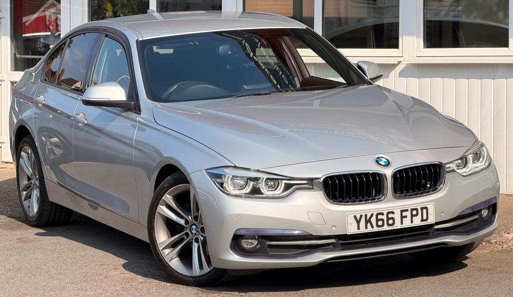 BMW 3 Series 2.0 Sport Saloon Euro 6 Ss 190 Silver