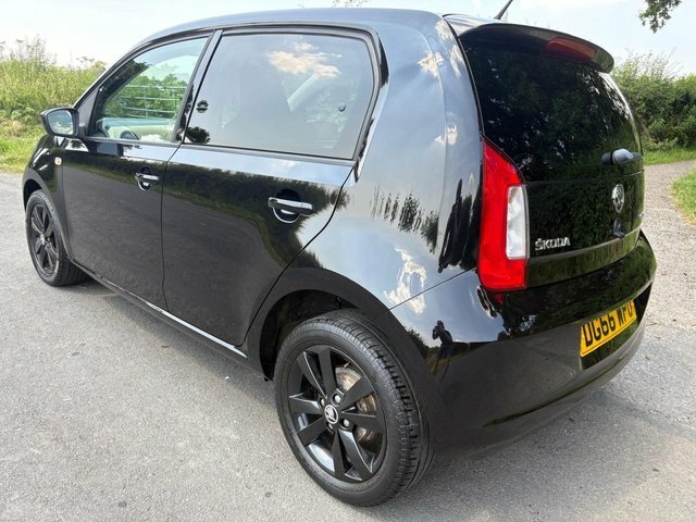 Skoda Citigo 1.0 Mpi Black Edition 20 Road Tax Satnav Blue Red #23
