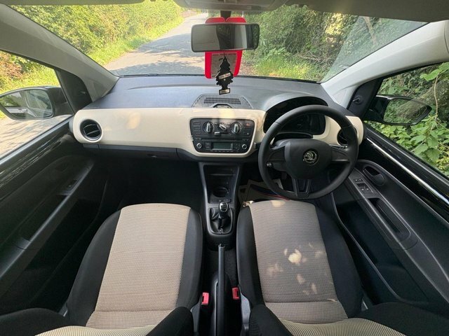 Skoda Citigo 1.0 Mpi Black Edition 20 Road Tax Satnav Blue Red #10