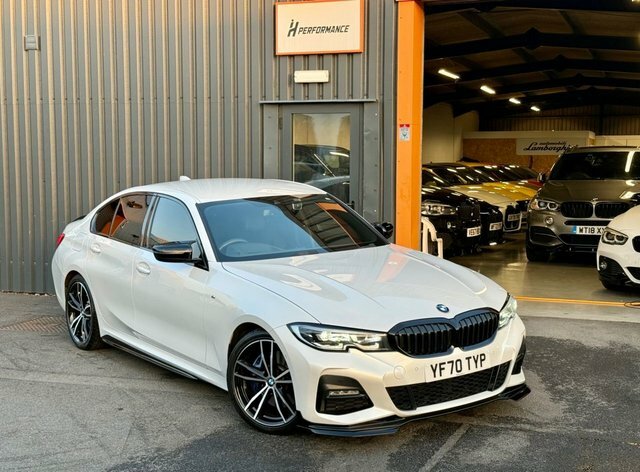 BMW 3 Series 2.0 320D Mht M Sport Saloon Hybrid YF70TYP White #2