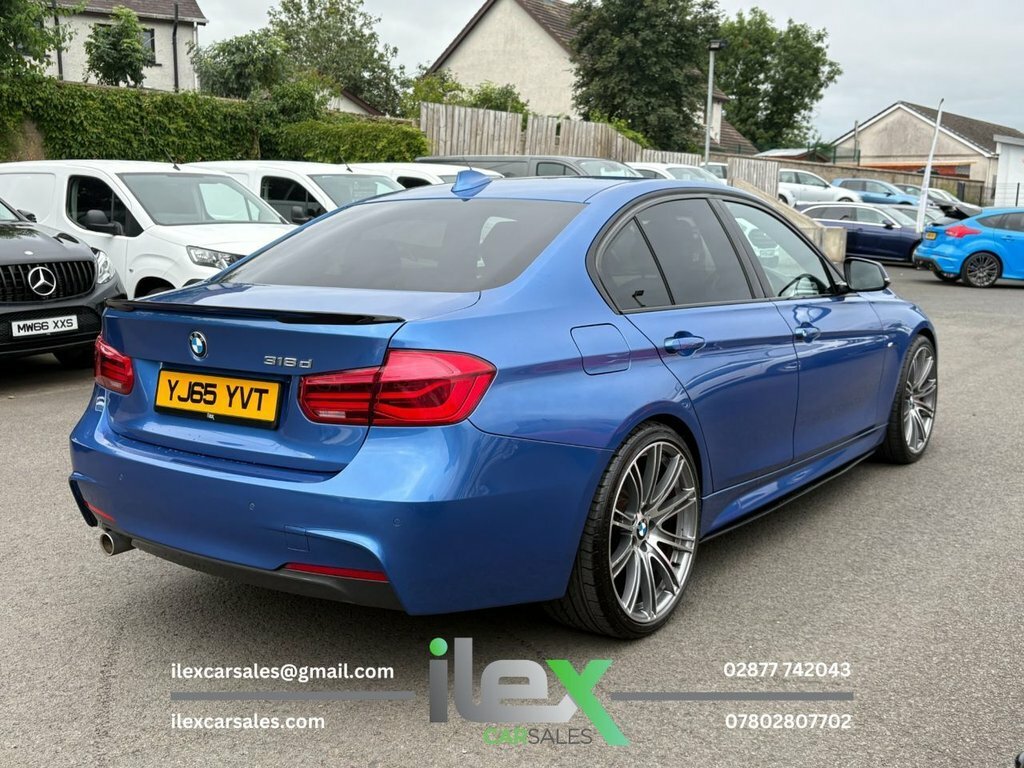 BMW 3 Series 2L M Sport YJ65YVT Blue #5