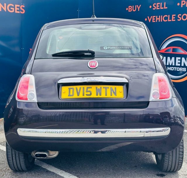 Fiat 500 Lounge Hatchback Blue #6