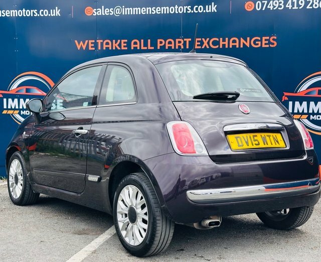 Fiat 500 Lounge Hatchback Blue #5