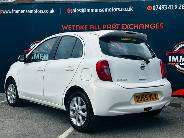 Nissan Micra Acenta Hatchback White #5