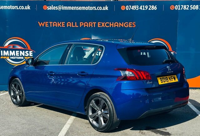 Peugeot 308 Puretech Gpf Allure Hatchback Blue #4