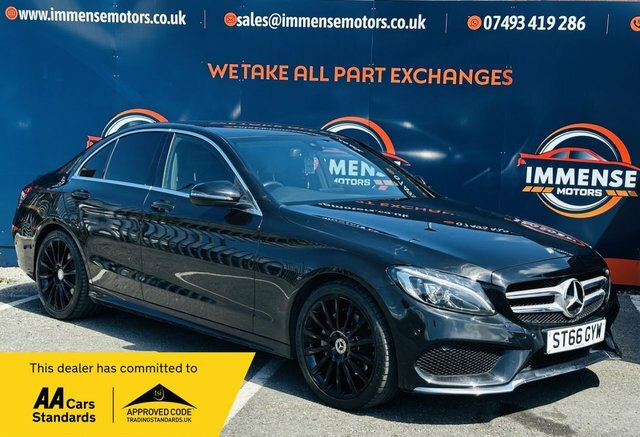 Mercedes-Benz C Class C200d Amg Line Saloon Black