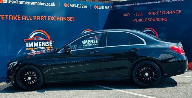 Mercedes-Benz C Class C200d Amg Line Saloon ST66GYW Black #4