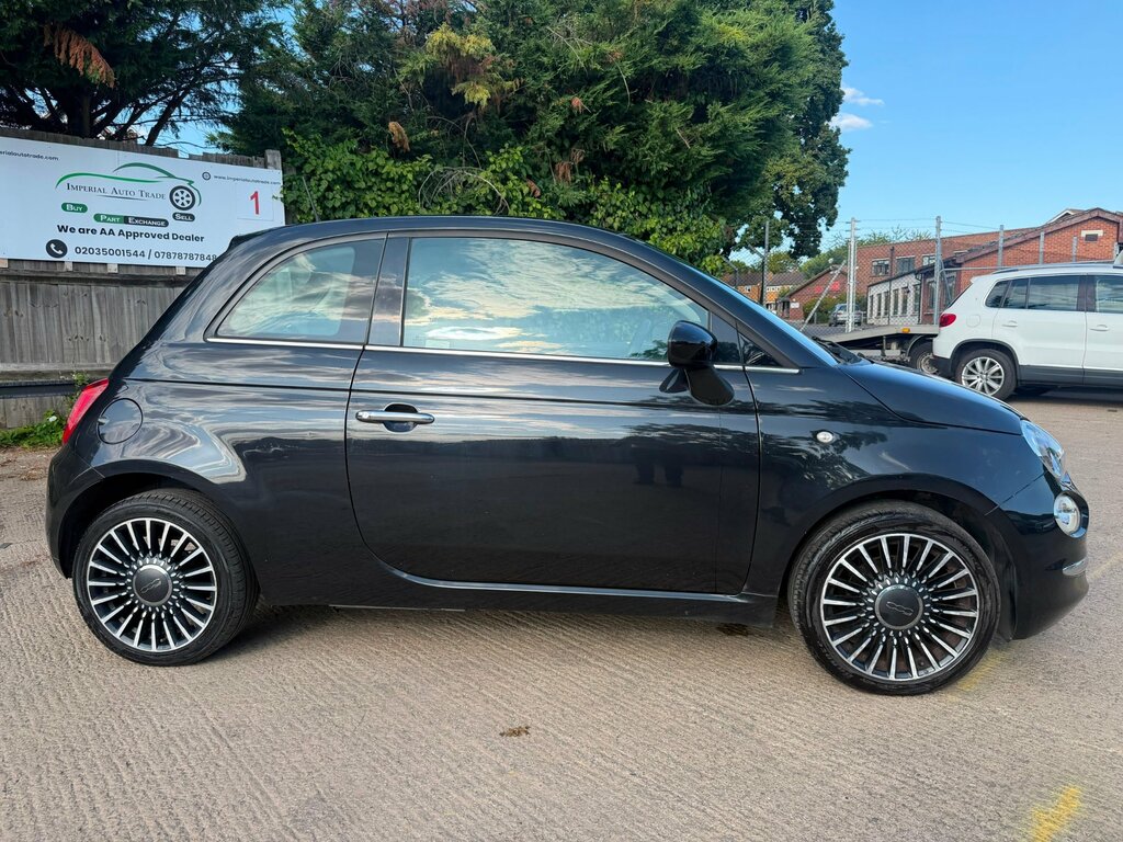 Fiat 500 1.2 Lounge Hatchback Euro 6 Ss Black #6