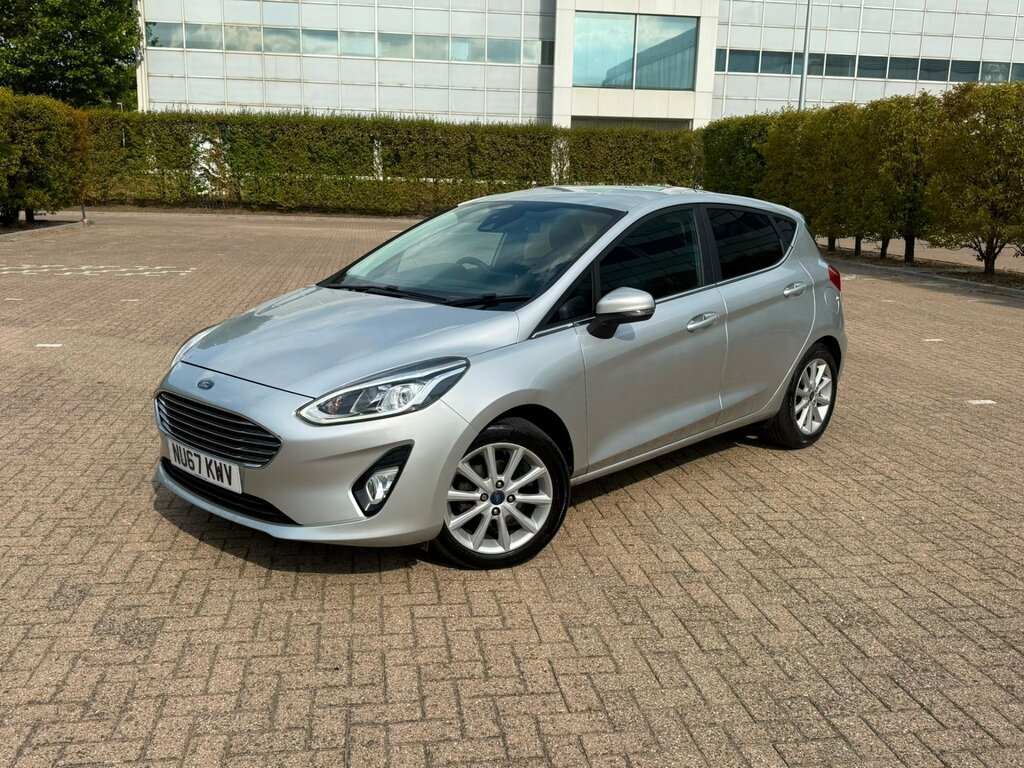 Ford Fiesta 1.0T Ecoboost Titanium Hatchback E NU67KWV Silver #2