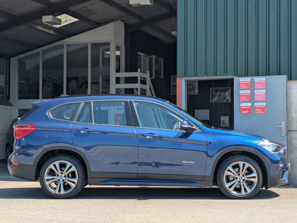 BMW X1 Xdrive18d Sport 2.0D Suv. 2 Owners. Sat Nav. Foldi MJ66SUX Blue #6