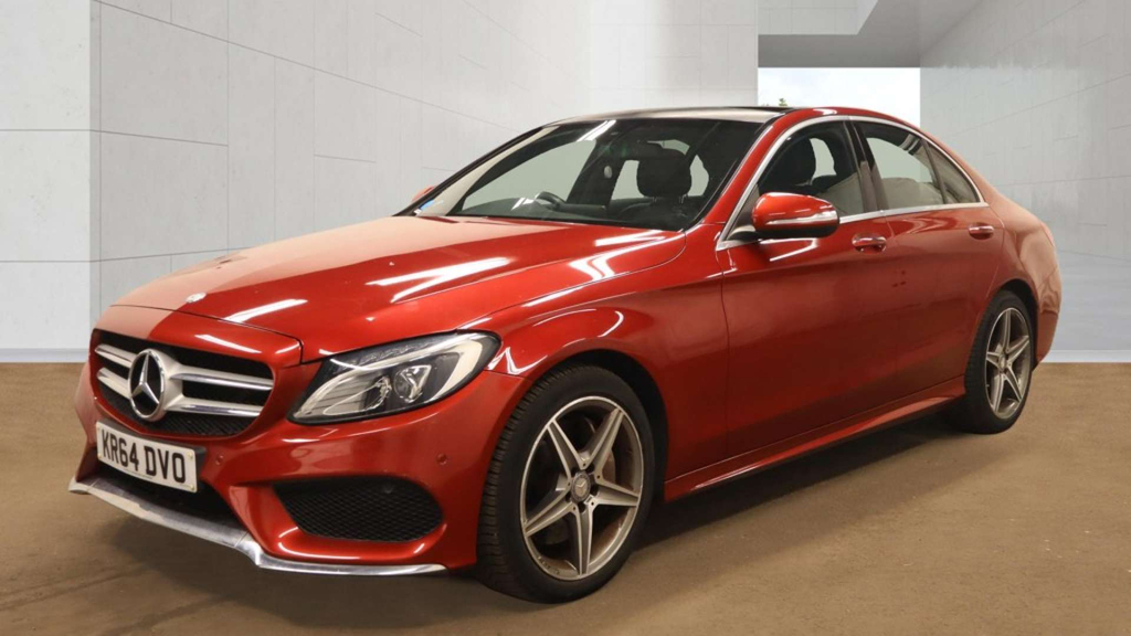 Mercedes-Benz C Class Amg Line Premium Bluetec Red #2