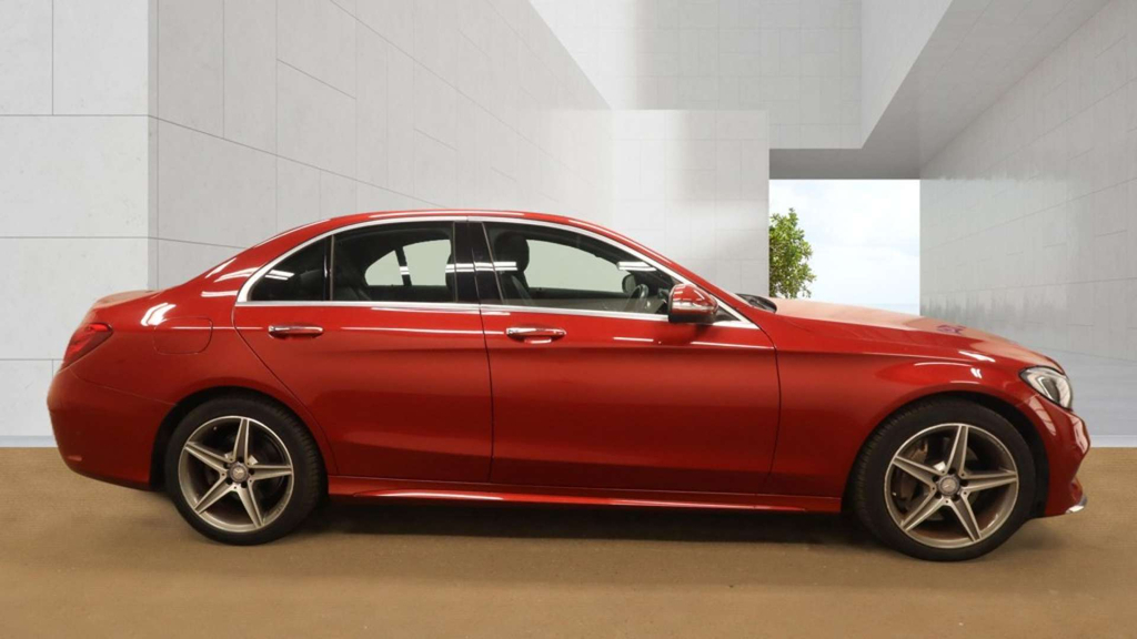 Mercedes-Benz C Class Amg Line Premium Bluetec Red #5