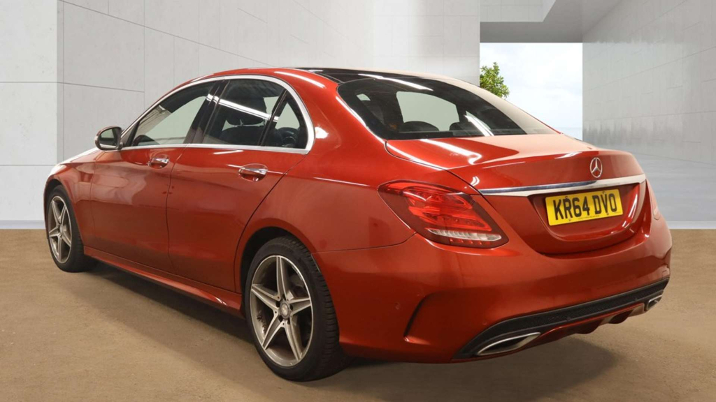 Mercedes-Benz C Class Amg Line Premium Bluetec Red #3