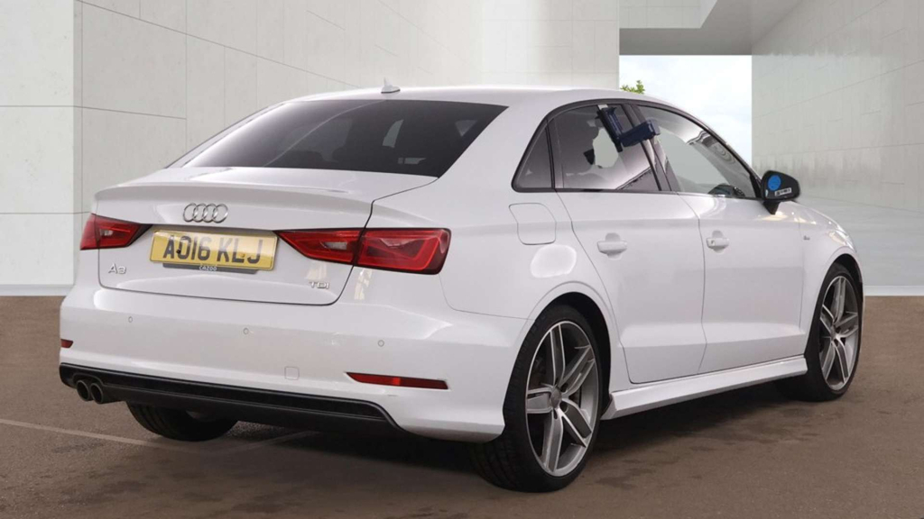 Audi A3 S Line Nav Tdi White #4