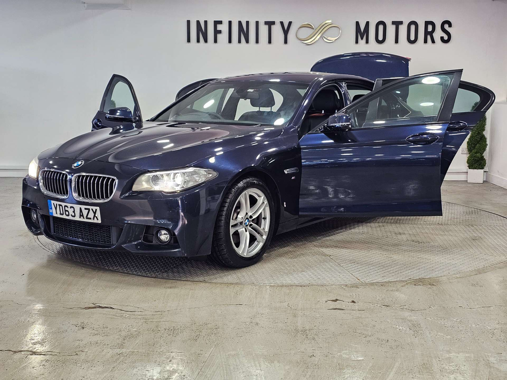 BMW 5 Series Saloon 518D Se Mot February 2025 Full Service Black #41
