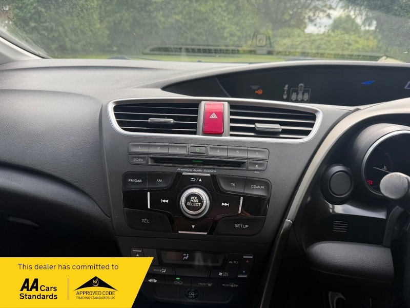 Honda Civic Estate 1.6 I-dtec Black Edition Tourer Euro 5 Ss Black #36