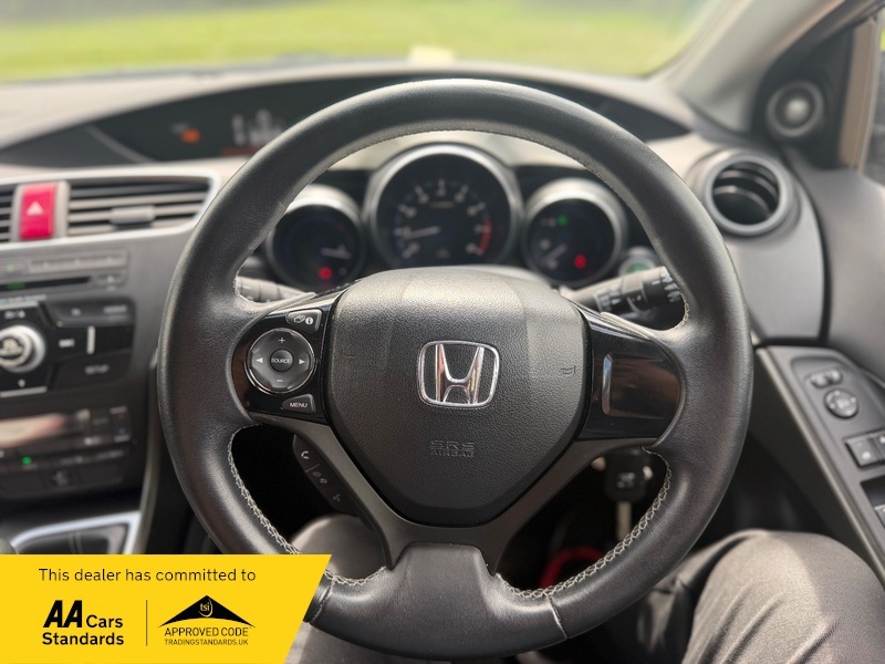 Honda Civic Estate 1.6 I-dtec Black Edition Tourer Euro 5 Ss Black #37