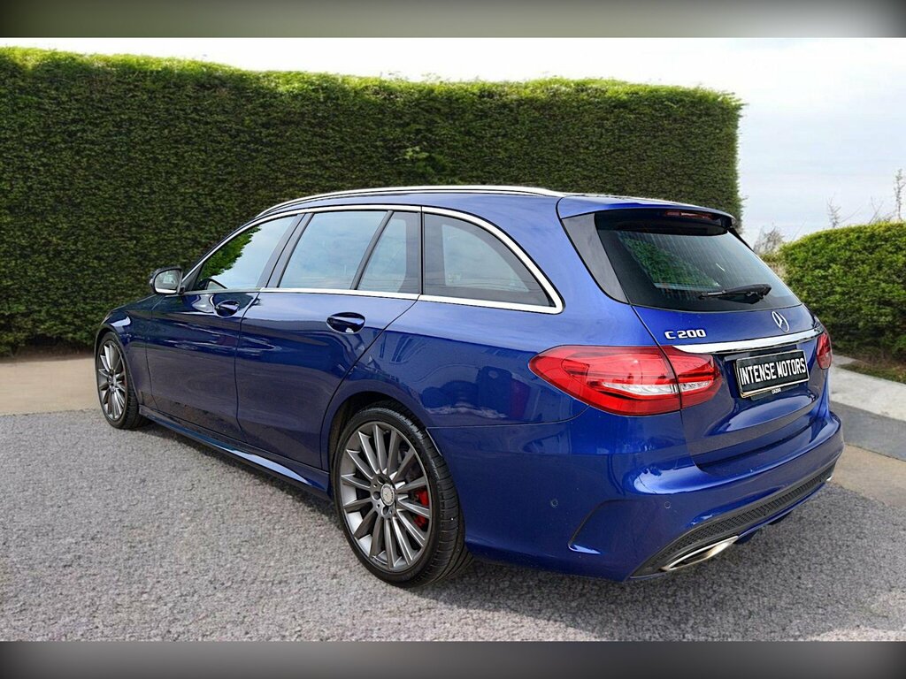 Mercedes-Benz C Class 2.0 C200 Amg Line G-tronic Euro 6 Ss Blue #4