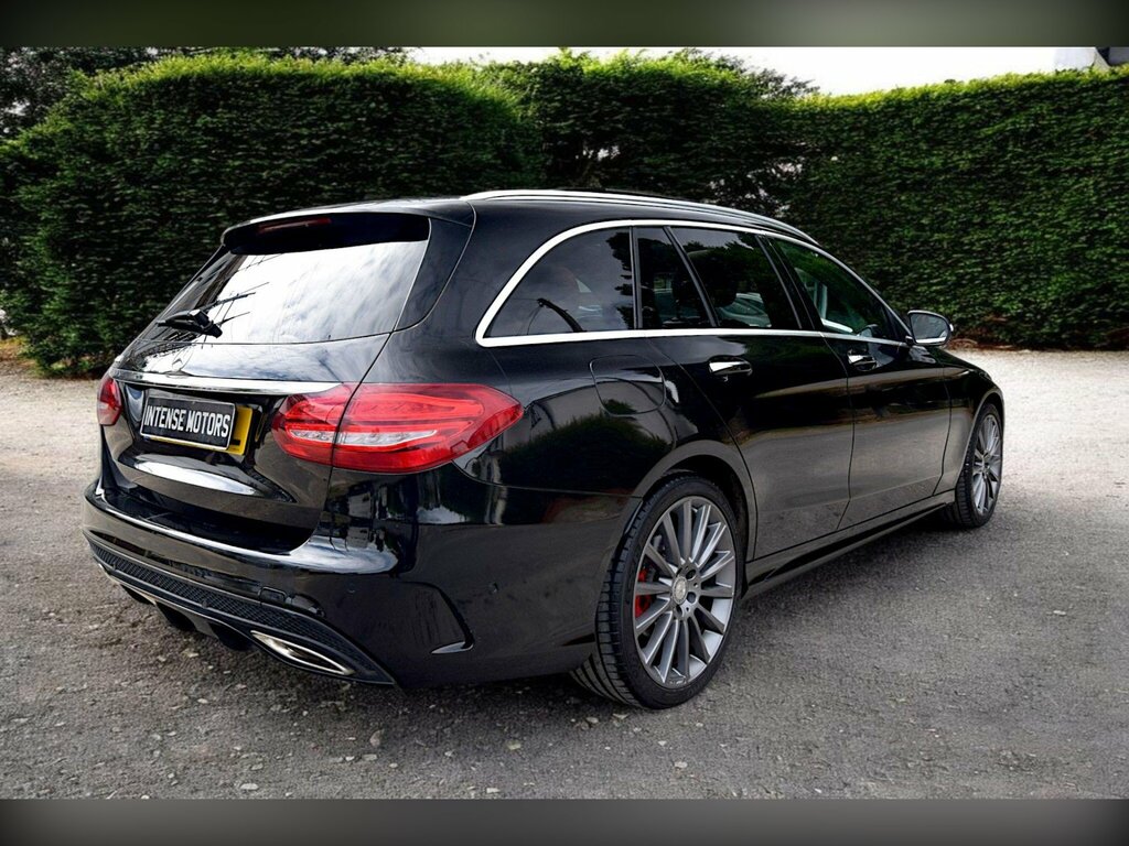Mercedes-Benz C Class 2.0 C200 Amg Line Premium Plus Estate Black #3