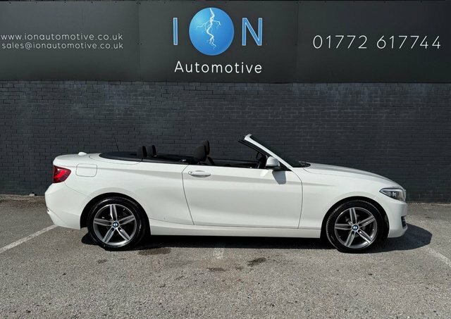 BMW 2 Series 2.0 218D Sport Convertible Sat Nav Park Sensors E White #4