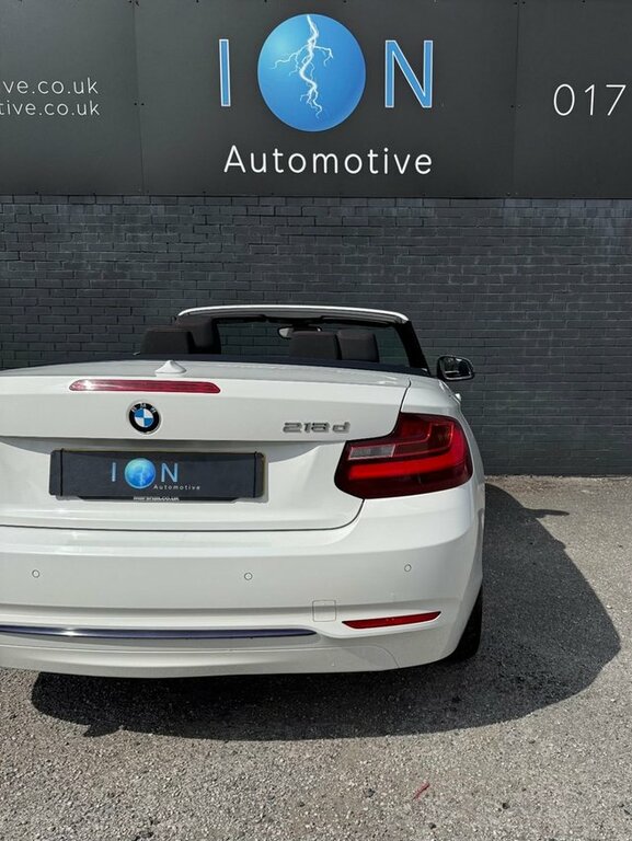 BMW 2 Series 2.0 218D Sport Convertible Sat Nav Park Sensors E White #3