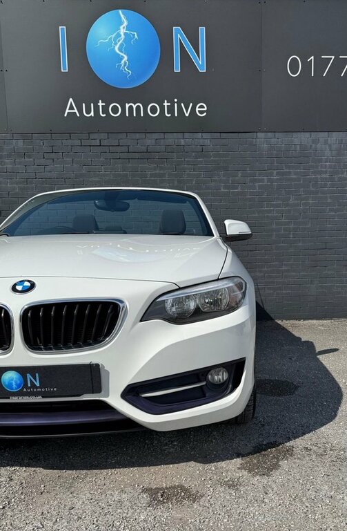BMW 2 Series 2.0 218D Sport Convertible Sat Nav Park Sensors E White #2