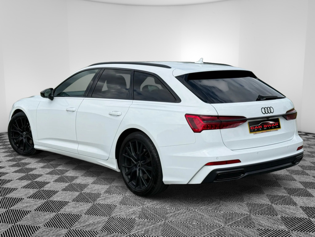 Audi A6 Avant 2.0 Tfsi 45 Black Edition Estate S Tron White #2