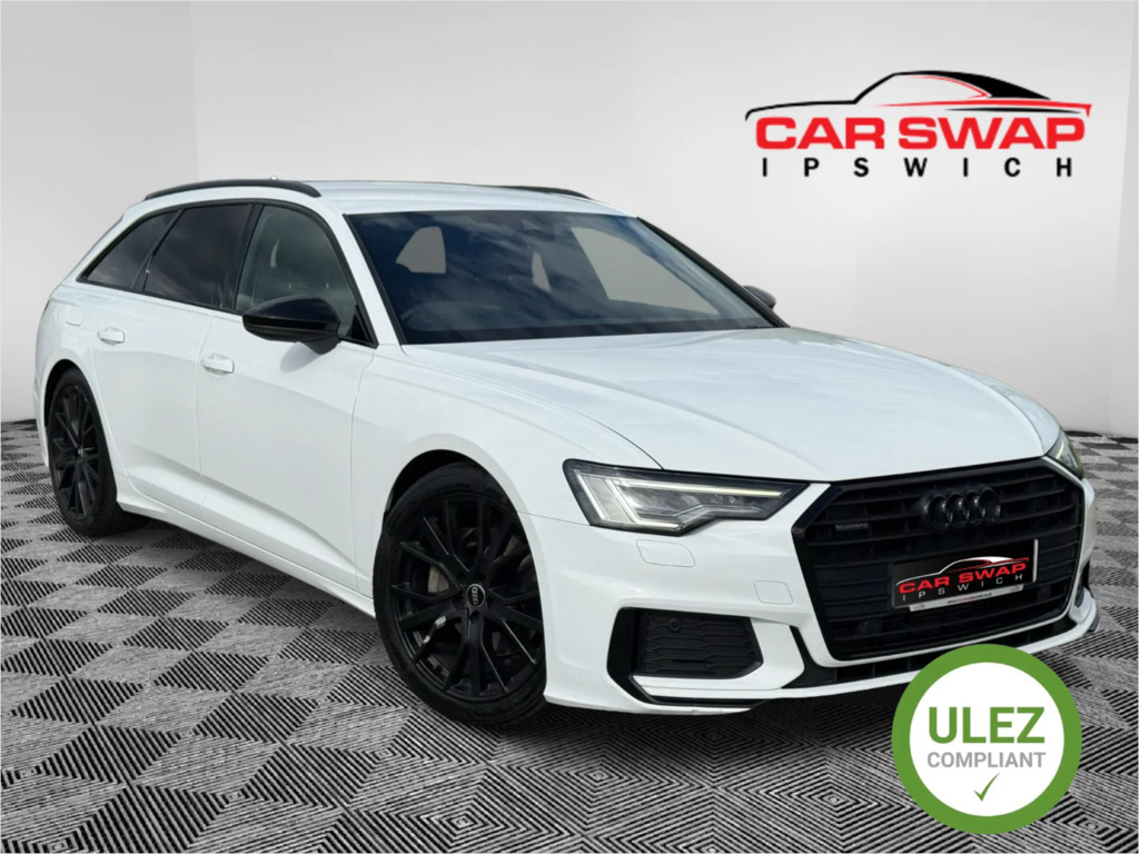 Audi A6 Avant 2.0 Tfsi 45 Black Edition Estate S Tron White