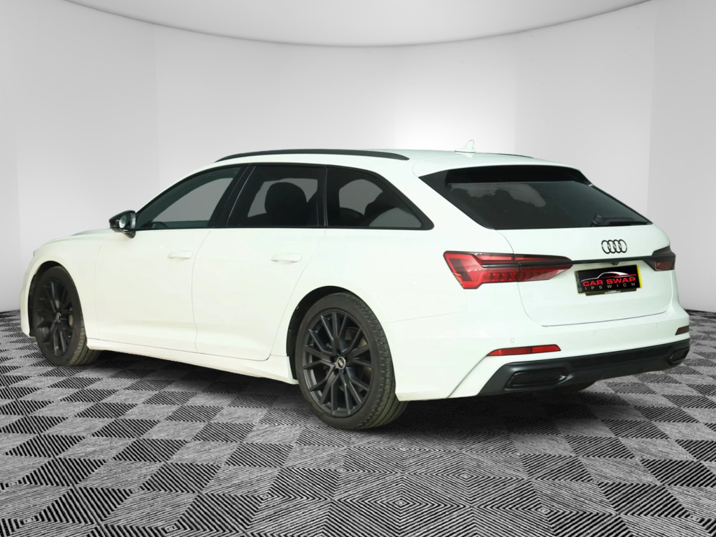 Audi A6 Avant 2.0 Tfsi 45 Black Edition Estate S Tron White #2