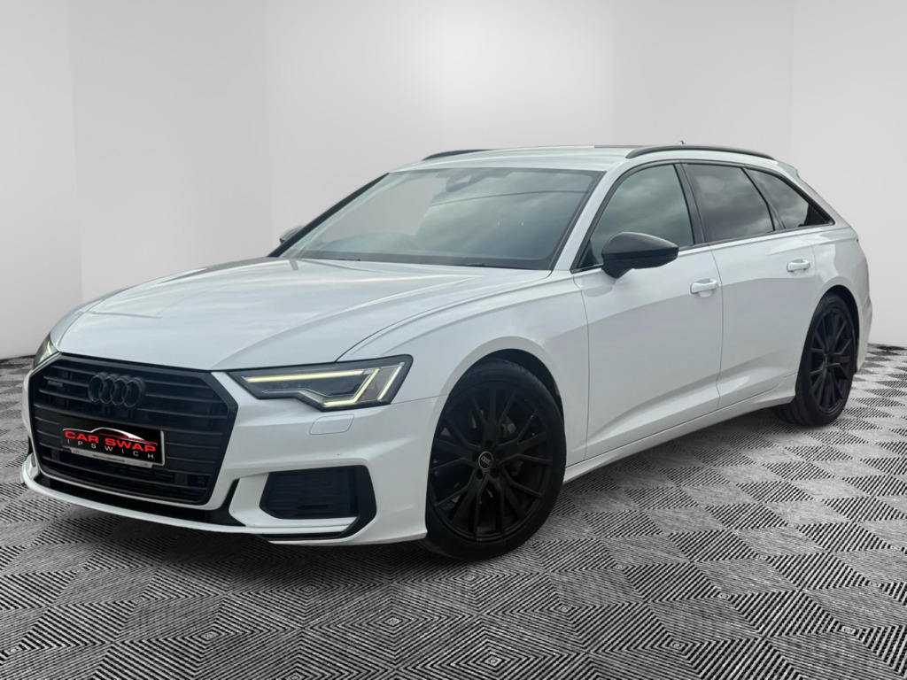 Audi A6 Avant 2.0 Tfsi 45 Black Edition Estate S Tron White #6