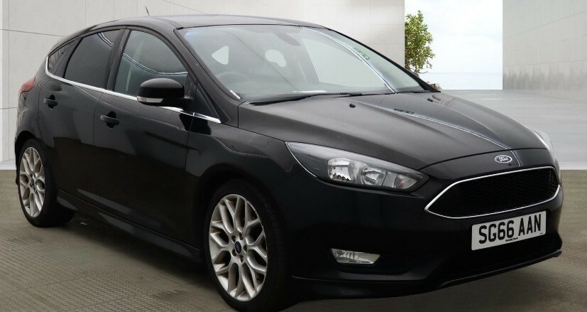Ford Focus Hatchback 1.5 Tdci Zetec S 2016 SG66AAN Black