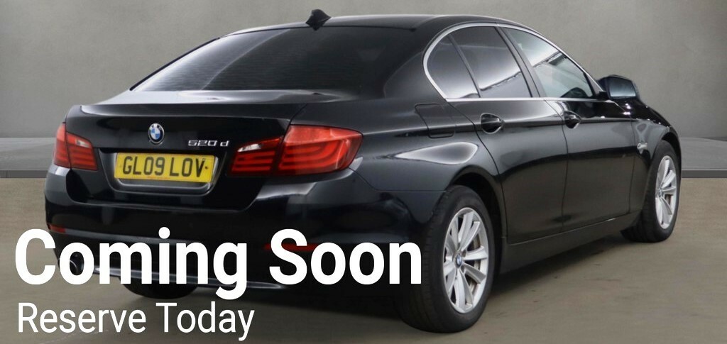 BMW 5 Series 2.0 520D Se Saloon Black #3