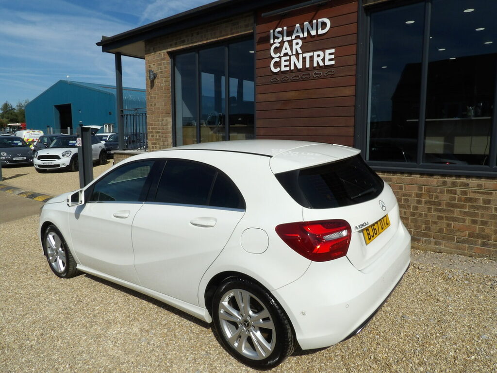 Mercedes-Benz A Class Hatchback A180d Sport Premium White #4