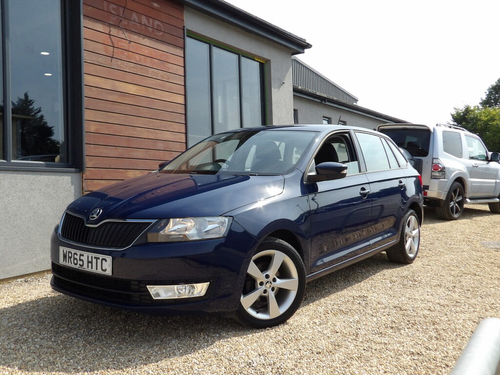 Skoda Rapid Spaceback Hatchback 1.2 Tsi 90 Se Tech Dsg Blue