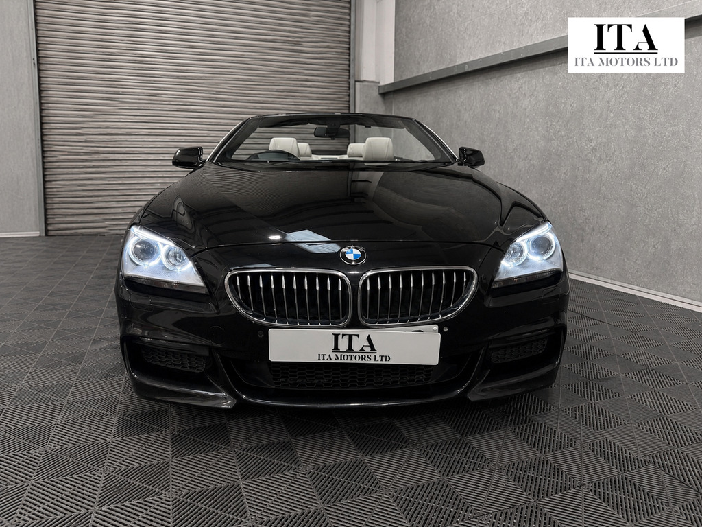 BMW 6 Series 3.0 640D M Sport Convertible Euro Black #2