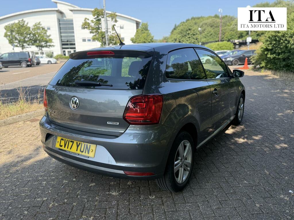 Volkswagen Polo 1.0 Bluemotion Tech Match Edition Hatchback Pe CV17YUN Grey #5