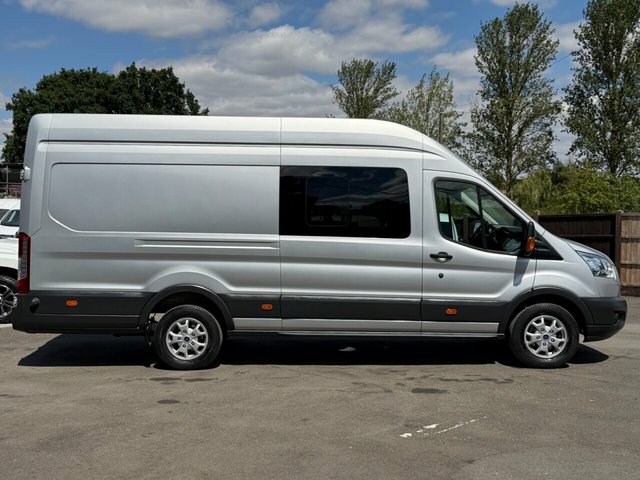 Ford Transit Custom 2.0 350 Ecoblue Crew Van Double Cab 6Dr Man Silver #6