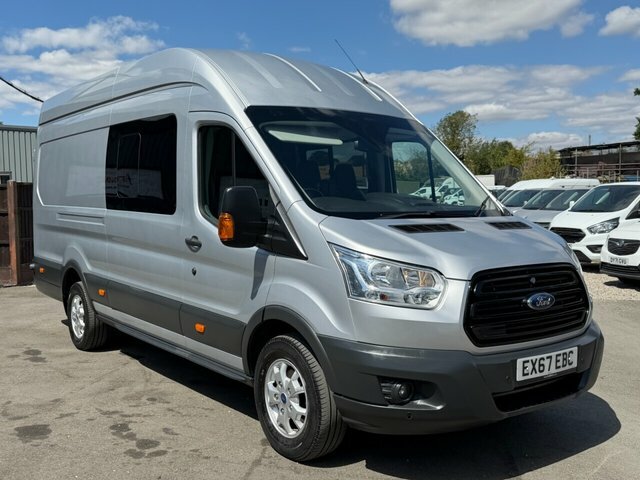 Ford Transit Custom 2.0 350 Ecoblue Crew Van Double Cab 6Dr Man Silver #5