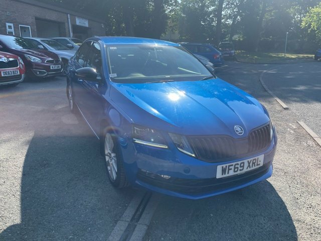 Skoda Octavia 1.5 Tsi Gpf Act Se L Hatchback Dsg Euro WF69XRL Blue #3