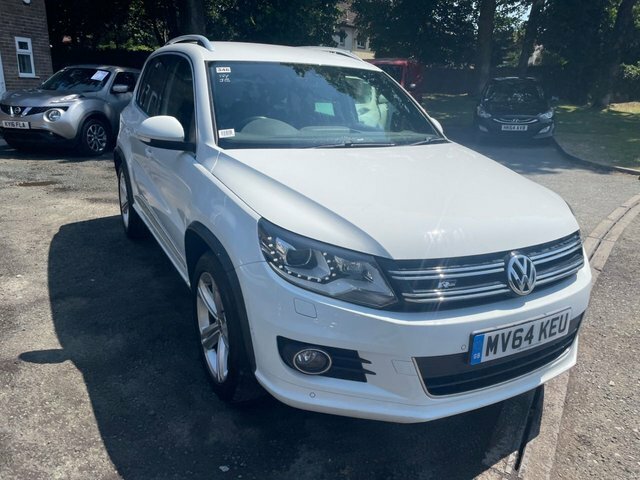 Volkswagen Tiguan 2.0 Tdi Bluemotion Tech R-line Suv Manu MV64KEU White #3