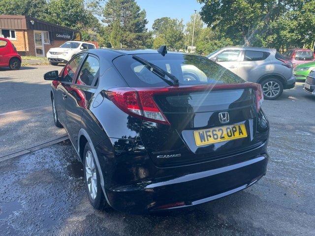 Honda Civic 1.8 I-vtec Es Hatchback Euro 5 WF62OPA Black #6