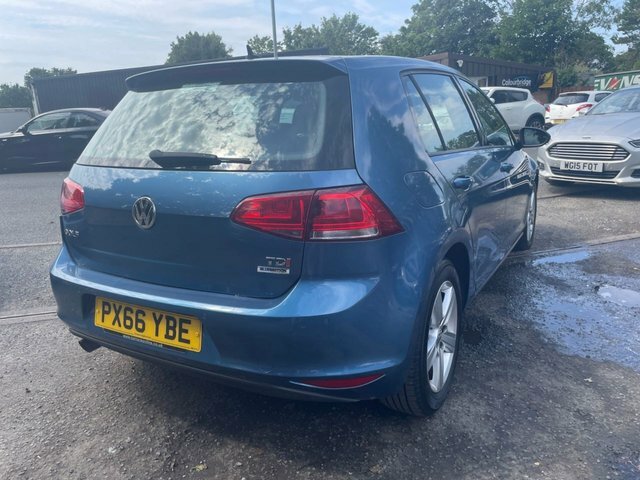 Volkswagen Golf 1.6 Tdi Bluemotion Tech Match Edition Hatchback PX66YBE Blue #4